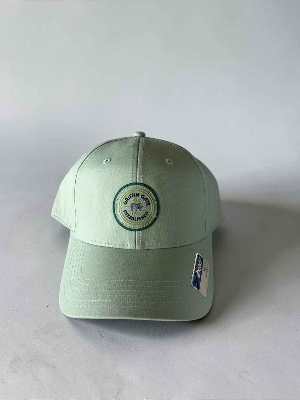 Mint Green Baseball Cap with Patch - Women Accessories Hats
